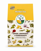 Ginger Lemongrass Pomegranate Herbal Tea